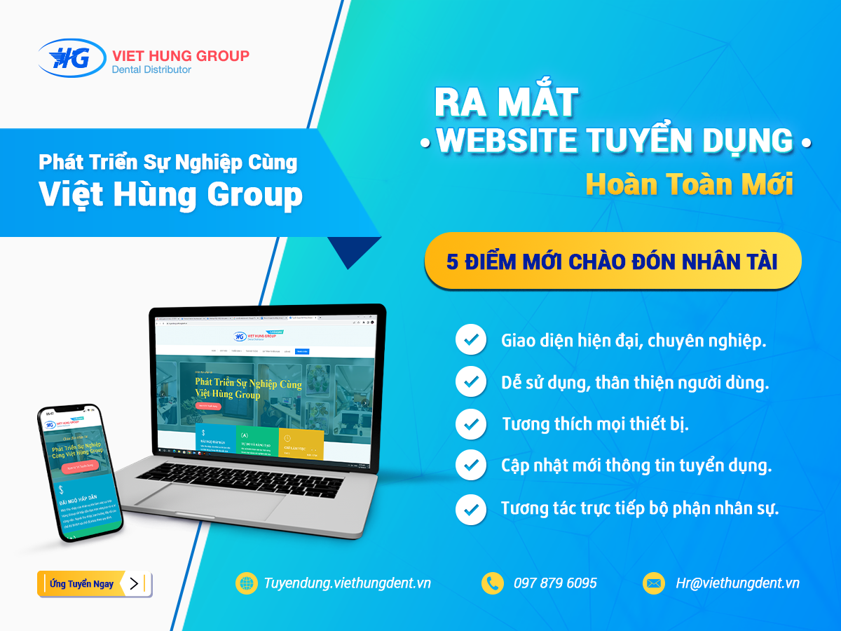 Việt Hùng Group ra mắt “Website Tuyển Dụng” hoàn toàn mới